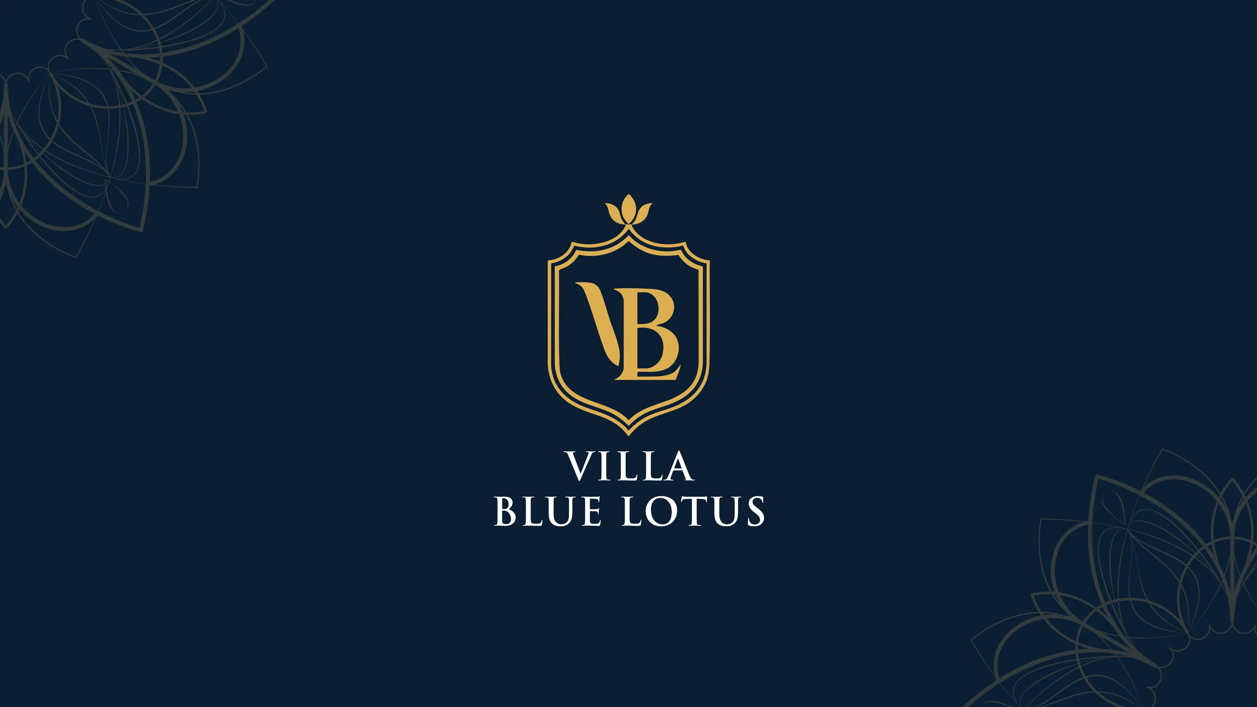 Villa Blue Lotus brand identity 2